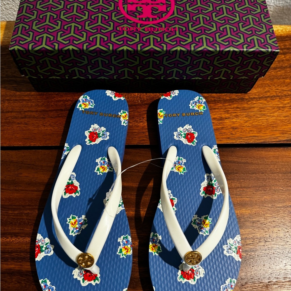 TORY BURCH THIN FLIP FLOP-PVC/EVA SIZE 5